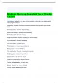 Hartman Nursing Assistant Care Chapter 4 Exam