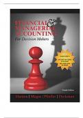 Solution Manual for Financial & Managerial Accounting for Decision Makers, 4th Edition By Hanlon, Magee, Pfeiffer, Dyckman (Cambridge)