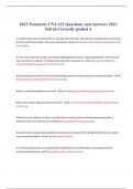 Prometric CNA 115 Questions and Answers 2023  Solved Correctly graded A