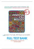 Test Bank Essential Cell Biology 5th Edition by Alberts | 9780393680379 | | Chapter 1-20 |All Chapters with Answers and Rationals