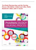 Test Bank Pharmacology and the Nursing Process 8th Edition Linda Lane Lilley, Shelly Rainforth Collins, Julie S. Snyder