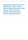 2024 Alpha Phi Alpha Fraternity Inc, IMDP Process - Week 1. Exam / Alpha Phi Alpha Fraternity Inc, IMDP Process - Week 1. Exam 85 Questions with 100% Correct Answers Updated & Verified 1. Who is the author of the fraternity History Book? - ANSCharles Harr