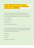 / 2024/25 EXAM PREDICTION QUESTIONS/ CISSP PRACTICE TESTS Chapter 2  ▪Asset Security (Domain 2). Questions  and answers. VERIFIED.