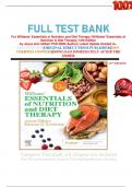 FULL TEST BANK For Williams' Essentials of Nutrition and Diet Therapy (Williams' Essentials of Nutrition & Diet Therapy) 13th Edition by Joyce Ann Gilbert PhD RDN (Author) Latest Update Graded A+.     