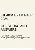 LJU4801 Exam pack 2024(Questions and answers)