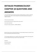 DETAILED PHARMACOLOGY CHAPTER 18 QUESTIONS AND ANSWERS 