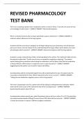 REVISED PHARMACOLOGY TEST BANK 