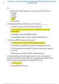 EMT FINAL EXAM REVIEW SET QUESTIONS AND ANSWERS TEST BANK 