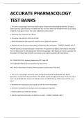 ACCURATE PHARMACOLOGY TEST BANKS 