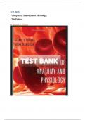 Test Bank - Principles of Anatomy and Physiology, 15th Edition, by Bryan Derrickson, Gerald Tortora. Latest edition, 2024