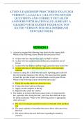 ATI RN LEADERSHIP PROCTORED EXAM 2024 VERSION 1, 2,3,4,5 & 6 {ALL IN ONE SET}420 QUESTIONS AND CORRECT DETAILED ANSWERS WITH RATIONALES ALREADY A GRADED WITH EXPERT FEEDBACK TOP RATED VERSION FOR 2024-2025|BRAND NEW!!{REVISED}