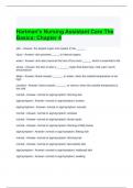 Hartman's Nursing Assistant Care The Basics Chapter 4 Exam Questions and Answer's