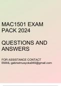 MAC1501 Exam pack 2024 (Questions and answers)