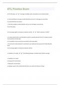 OTL 100 Practice Exam And Answers