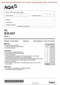 AQA 2024 BIOLOGY 7401 & 7402  Question Papers & Mark schemes (Merged)