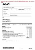 AQA 2024 AS BUSINESS 7131/2 Paper 2 Business 2 Merged Question Paper + Mark Scheme + Insert [VERIFIED]