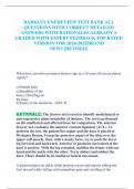BARKLEY FNP REVIEW TEST BANK ALL QUESTIONS WITH CORRECT DETAILED ANSWERS WITH RATIONALES ALREADY A GRADED WITH EXPERT FEEDBACK TOP RATED VERSION FOR 2024-2025|BRAND NEW!!{REVISED}