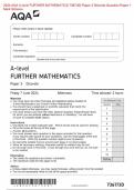 AQA 2024 A-level FURTHER MATHEMATICS 7367/3D Paper 3 Discrete Question Paper & Mark scheme (Merged) June 2024 [VERIFIED]