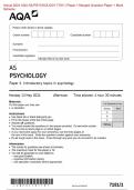 AQA 2024 AS & A-level PSYCHOLOGY 7181 & 7182 Question Papers & Mark schemes