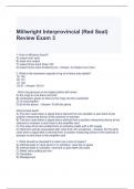 Millwright Interprovincial (Red Seal) Review Exam 3 Questions and Answers