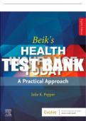 Test Bank For Beik's Health Insurance Today 8th Edition All Chapters - 9780323934213