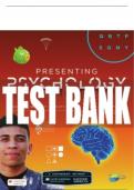 Test Bank For Scientific American: Presenting Psychology - Third Edition ©2022 All Chapters - 9781319424947