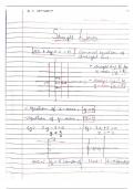 Straight line, Mathematics - Jee level - class Notes 