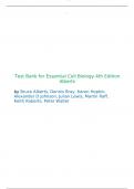 Test bank for Essential Cell Biology 4th edition by Bruce Alberts