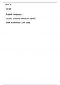 #O C R  GCSE  English Language  J351/02: Exploring effects and impact  Mark Scheme for June 2023