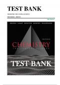 Test Bank for Chemistry: The Central Science 12th Edition by Brown, LeMay, Bursten Murphy Woodward ISBN 9780321696724 Chapter 1-24 | Complete Guide A+