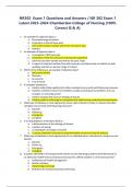 NR302 Exam 1 Questions and Answers / NR 302 Exam 1 Latest 2023-2024 Chamberlain College of Nursing |100% Correct Q & A|