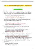 ATI - LEADERSHIP FORM A (100% CORRECT AND VERIFIED) Form A - ATI Leadership. Form A 1. A nurse tells the unit manager, “I am tired of all the changes on the unit. If things don’t get better, I’m going to quit.” Which of the following responses by the unit