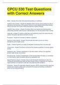 Bundle For CPCU 530 Exam Questions and Answers All Correct
