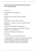 AHN 447 Exam 5 (Hematology & HIV/AIDS) Questions With Complete Solutions