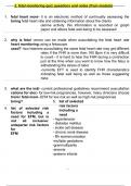 Exam II 2. Fetal Monitoring Questions and Answers