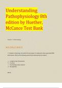 Understanding Pathophysiology 8th edition by Huether, McCance Test Bank 2024/2025 100% GUARANTEED PASS