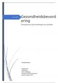 Gezondheidsbevorderingsplan PLP Bachelor