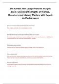 The Aeneid 2024 Comprehensive Analysis Exam: Unveiling the Depths of Themes, Characters, and Literary Mastery with Expert-Verified Answers