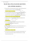 NR 4325 REAL FINAL EXAM 2023 (QUESTIONS  AND ANSWERS) GRADED A+