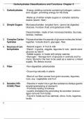 Carbohydrates Classifications and Functions- Chapter 3