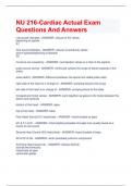 NU216 - Exam 2NEW UPDATE 2023 WITH QUESTIONS AND CORRECT ANSWERS |GRADED A