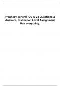 PROPHECY GENERAL ICU RN A V3 ACTUAL EXAM Latest 2024 