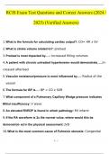 RCIS Exam Test Questions and Answers (2024 / 2025) (Verified Answers)