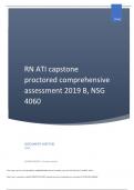 RN ATI Capstone Proctored Comprehensive Assessment NSG 4060 COMPREHENSIVE ATI PRACTICE B