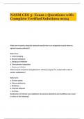 NASM CES 3- Exam 1 Questions with Complete Verified Solutions 2024