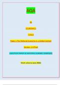 AQA AS ECONOMICS 7135/2 Paper 2 The National Economy in a Global Context Version: 1.0 Final *jun237135201* IB/M/Jun23/E9 7135/2QUESTION PAPER & MARKING SCHEME/ [MERGED]  Mark scheme June 2023