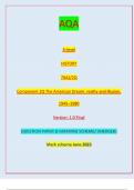 AQA A-level HISTORY 7042/2Q Component 2Q The American Dream: reality and illusion,  1945–1980 Version: 1.0 Final IB/M/Jun23/E3 7042/2Q A-level HISTORY/ QUESTION PAPER & MARKING SCHEME/ [MERGED]  Mark scheme June 2023