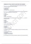 CRIMINOLOGY FINAL EXAM #19 QUESTIONS AND ANSWERS