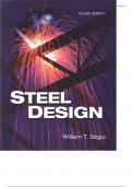 Steel Design by William T. Egui 4th Edition with all chapter 100% complete solution 