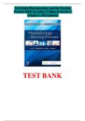 Test Bank-Pharmacology and the Nursing Process 10Ed. by Lilley, Collins & Snyder | Chapter 1-58 |Updated 